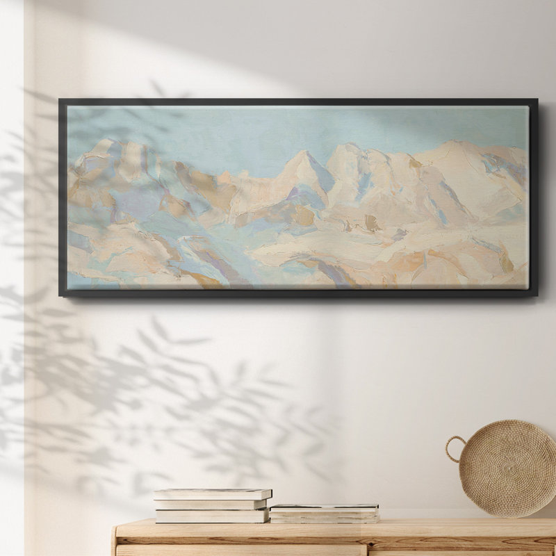 Mountain Scape - toile encadrée, H 8 po x l 20 po