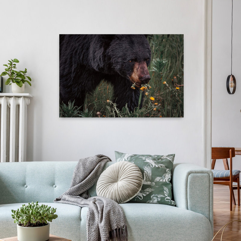 Art contemporain Portrait d'ours contemporain, H 24 po x l 36 po