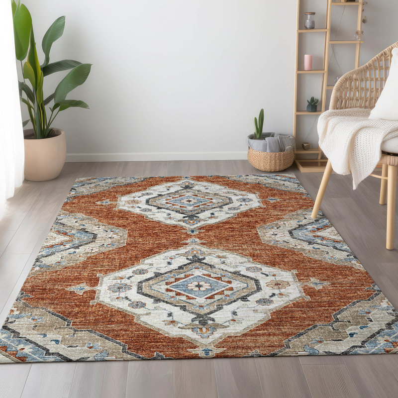 Tapis argile AMF91 lavable à la machine de qualité supérieure, Rectangle 9 pi x 12 pi