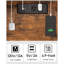 Table de bout avec station de charge, table d'appoint avec ports et prises USB, table de chevet, tablette de rangement à 2 niveaux, table de canapé pour petit espace TB01BB040