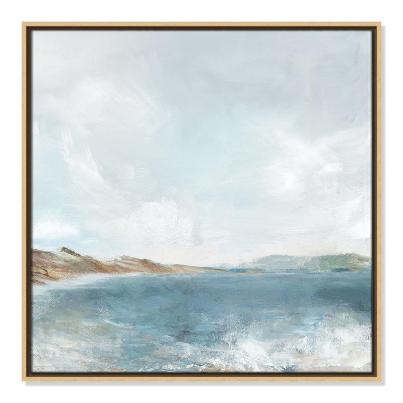 Echoes in Blue Print par PI Studio, H 25,5 po x l 25,5 po, Flotteur naturel