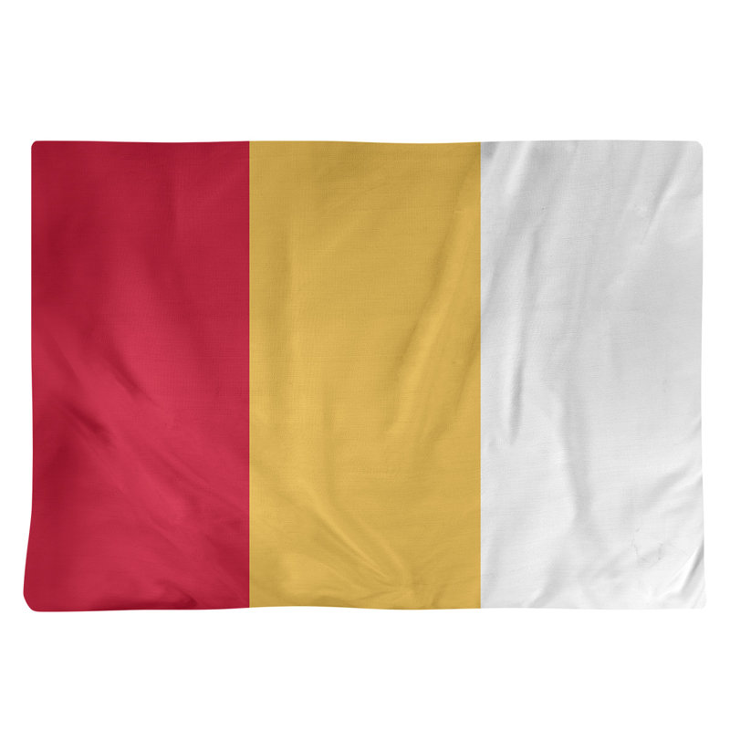 Récapitulatif de 18 po Iowa Bird, Rouge / Jaune, Polyester sergé