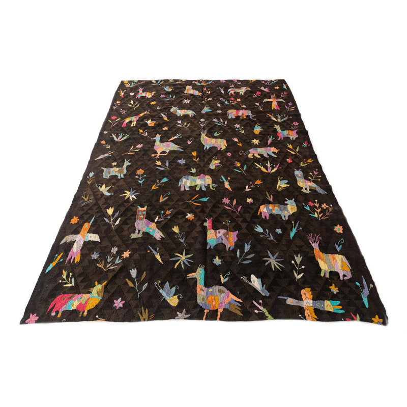 Tapis brun foncé Ojeda