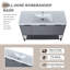 Meuble-lavabo simple 47,6 po avec plateau en résine Lusilla-770352279-770352278