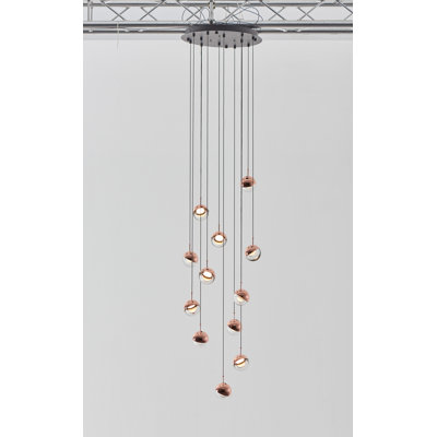 Luminaire suspendu sphère 12 lumières Krantz