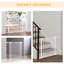 Pressure Fit Safety Gate for Doors Dog Gate with Auto Close 75-103 cm - White