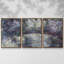 Pont japonais Japonilainen silta par Monet - Toile encadrée multi-pièces-83556250-83556251