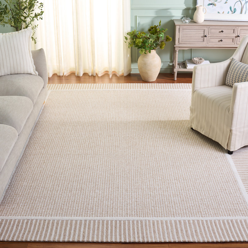Pine 301 Hand Tufted Wool Pile Geometric Rug, Rectangle 8' x 10'