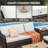  Patio Furniture Set With Swivel Rocking Chairs, 6 Pieces Patio Conversation Set, Outdoor Wicker Sofa Couch With Waterproof Cushions For Lawn Backyard Porch (Brown)-1608387416