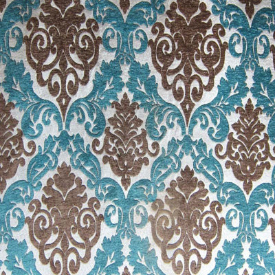 Tissu Adriana | Tissu en chenille deux tons damassé | Tissu de revêtement