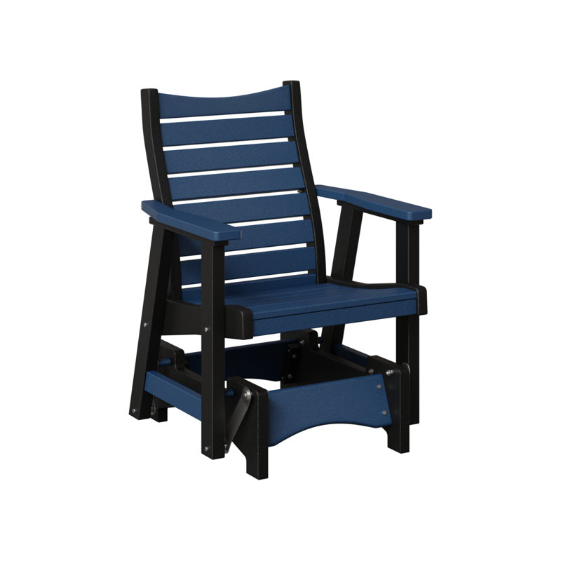 Fauteuil oscillant berlinois Berlin Premium Bristol, Navy Blue Top/Black Base