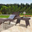 Table basse pliante en rotin Hielm