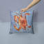 Coussin intérieur/extérieur bleu/brun crab crabe