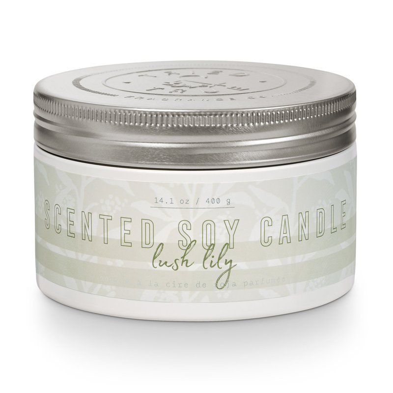 Petite bougie Tily & True Lush Lily, Grand fer-blanc