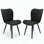 Ensemble de 2 chaises de salle à manger modernes en similicuir