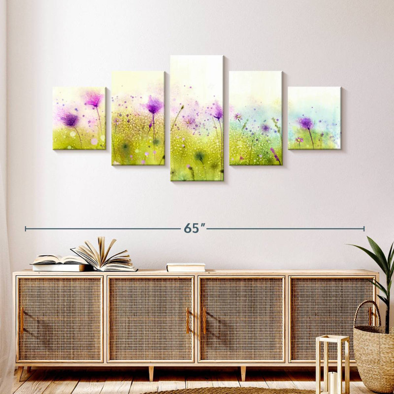 Cosmos And Wildflowers Haggerty, 24" H x 55" W