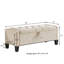 Banc de rangement avec repose-pieds 45 po avec charnière de sécurité, banc d'entrée capitonné, 350 lb-1058009999