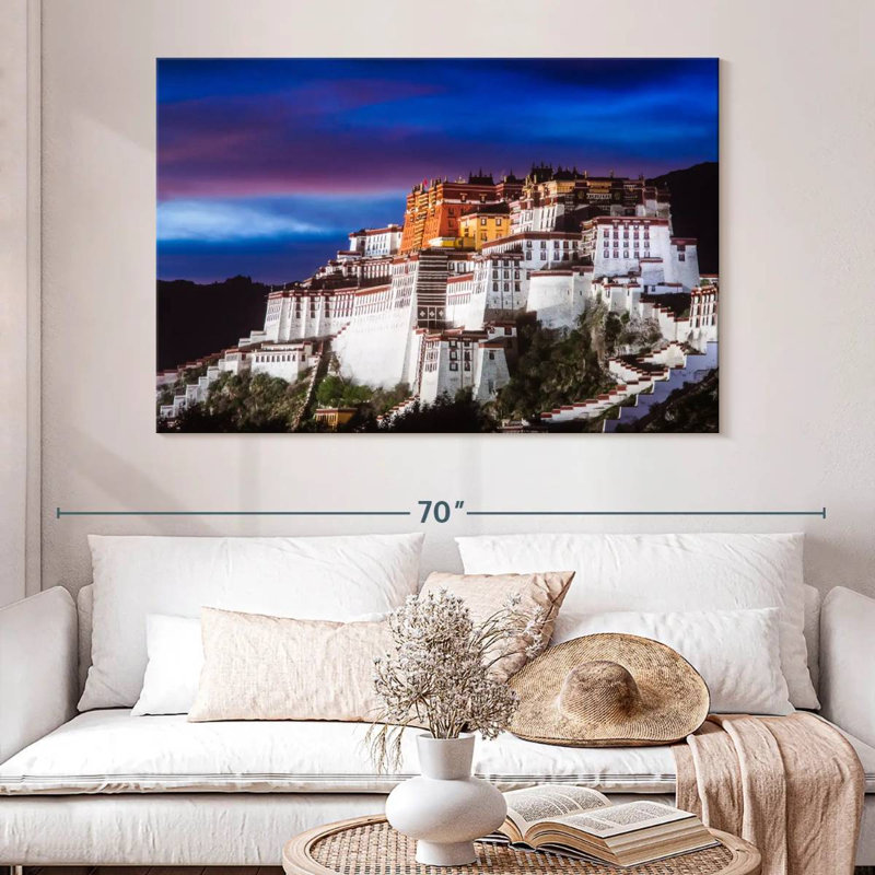Adella Potala Palace Before Dark, 34" H x 51" W