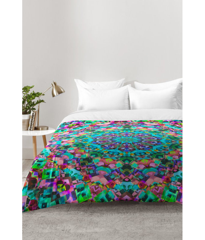 Lisa Argyropoulos Modern & Contemporary Polyester Abstract Comforter, Full/Queen Comforter + 2 Standard Shams
