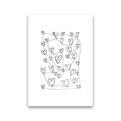 Continuous Hearts by Carissa Tanton - Print