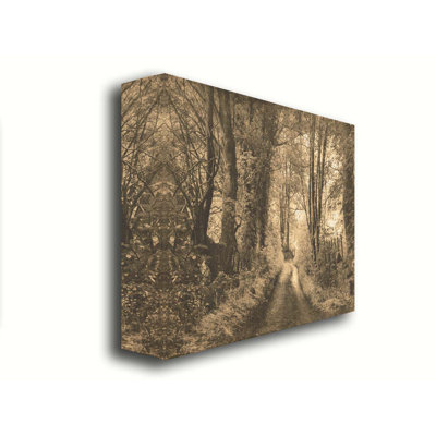 Down the Road par Hal Halli. Toile giclée sur toile tendue avec cadre flottant