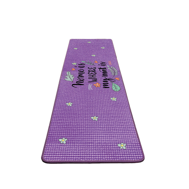 Tapis de yoga de qualité supérieure, 100% polyester, 23,6 po x 78,7 po | Hauteur des poils de 10 mm, antibactérien, antidérapant sous la surface | Lavable à la machine à 86 ° F, durable et confortable pour la maison ou le studio