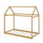 Lit simple en bois
