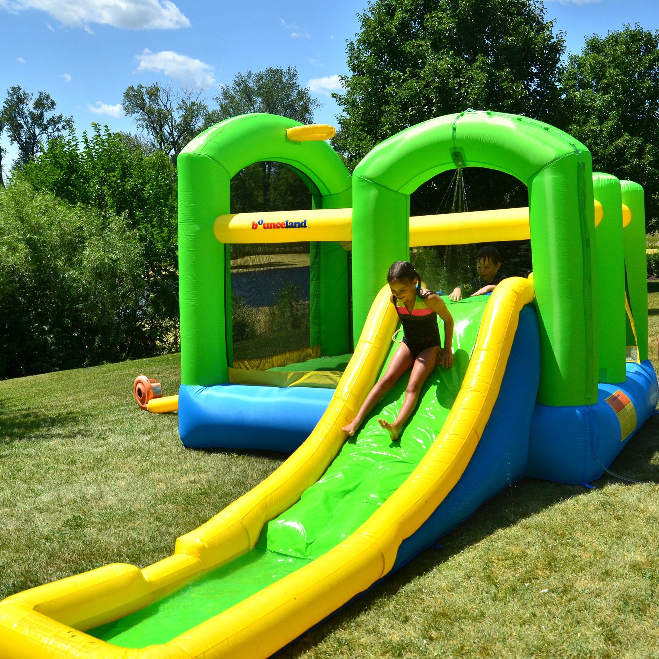 Bounceland Inflatable 11.5' x 19' Bounce House Slide & Reviews Wayfair Canada