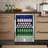24-inch 210 Can Freestanding/Built-in Beverage Cooler - Energy Efficient, Quiet, Home Bar Fridge with Safety Lock-113062636