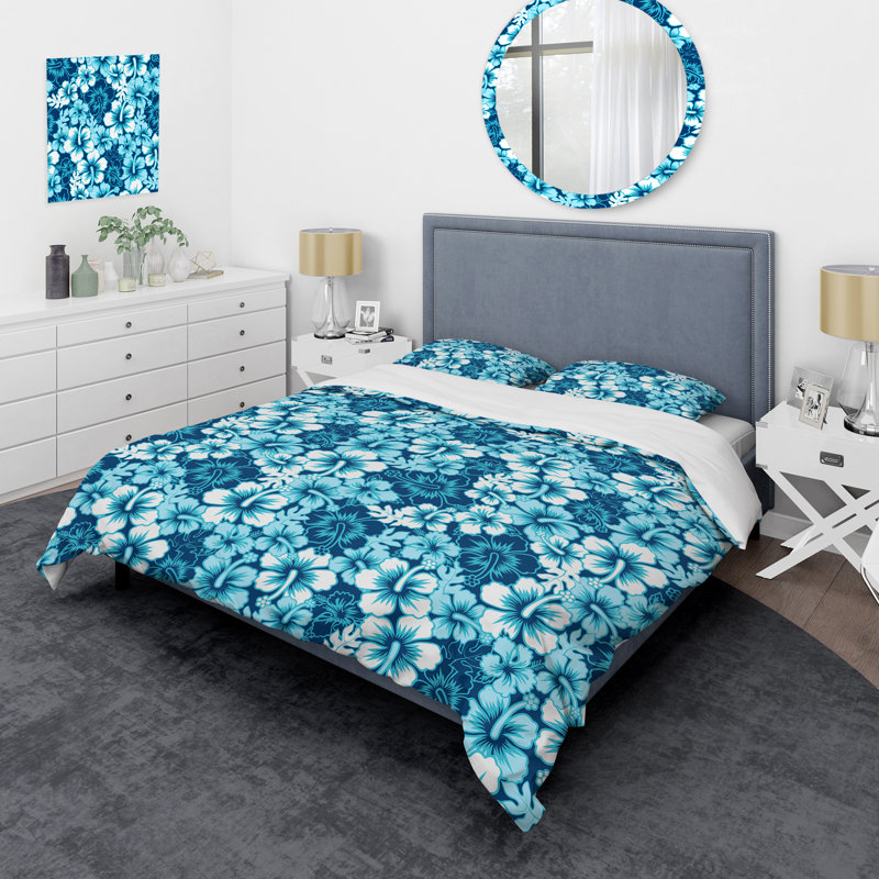 Ensemble de housse de couette tropical, Housse de couette très grand + 2 taies décoratives
