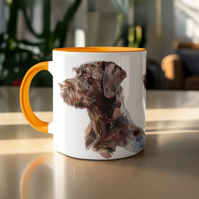 Ceramic Coffee Mug, Orange, 3