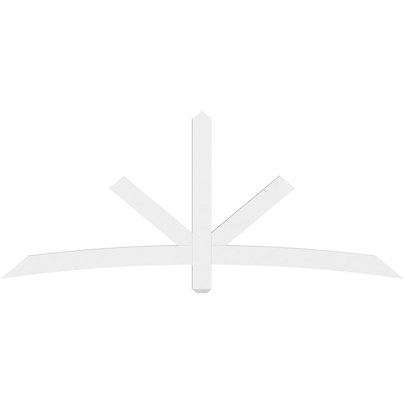 Support de pignon Alberta Alberta, H 35 po x l 84 po (pas: 10/12), P 2 po x F 4 po, Signature uréthane