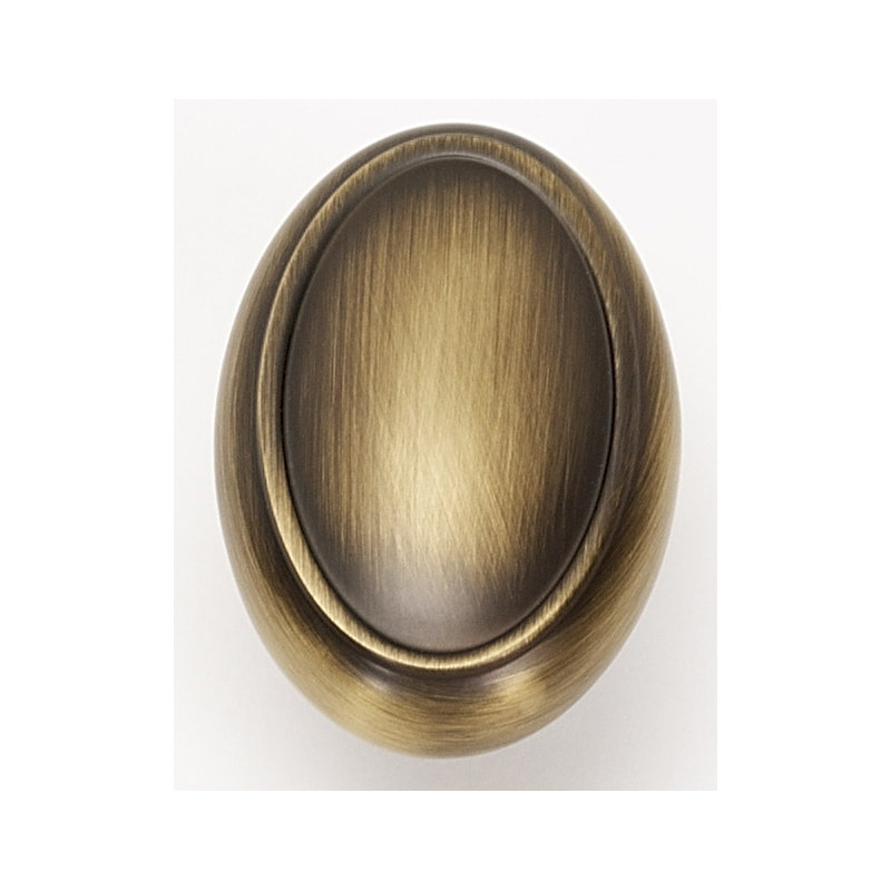 Classic Traditional Oval Knob, Antique English Matte