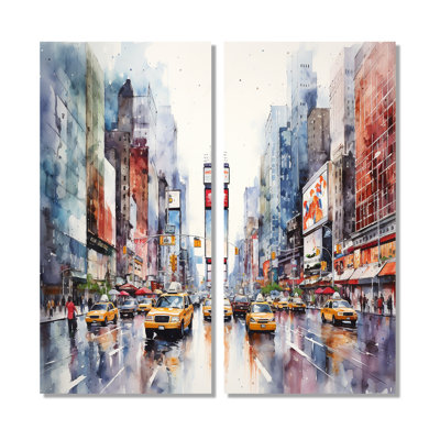 Times Square New York Cityscape I - Décoration murale traditionnelle