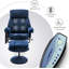 Fauteuil inclinable avec repose-pieds, fauteuil inclinable avec massage, fauteuils inclinables pivotants en tissu chenille-470383984