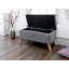 Baucau 90.5cm Wide Tufted Rectangle Solid Colour Ottoman with Storage-40632412