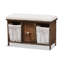 Banc de rangement rembourré