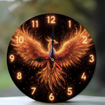 Fiery Phoenix avec chiffres de cadran