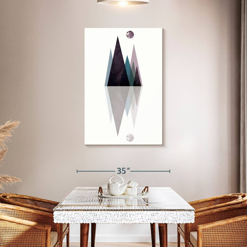 Alvord Scandi Mountains Blue III, 45" H x 30" W