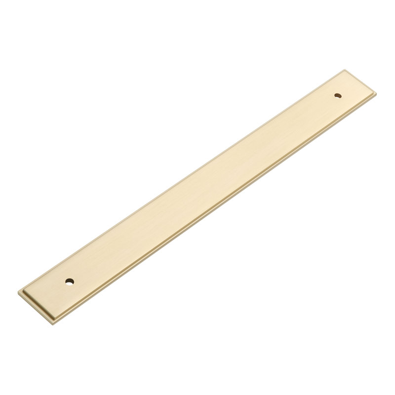 8-13/16" Traditional Oversized Cabinet Pull Backplate, Champagne doré