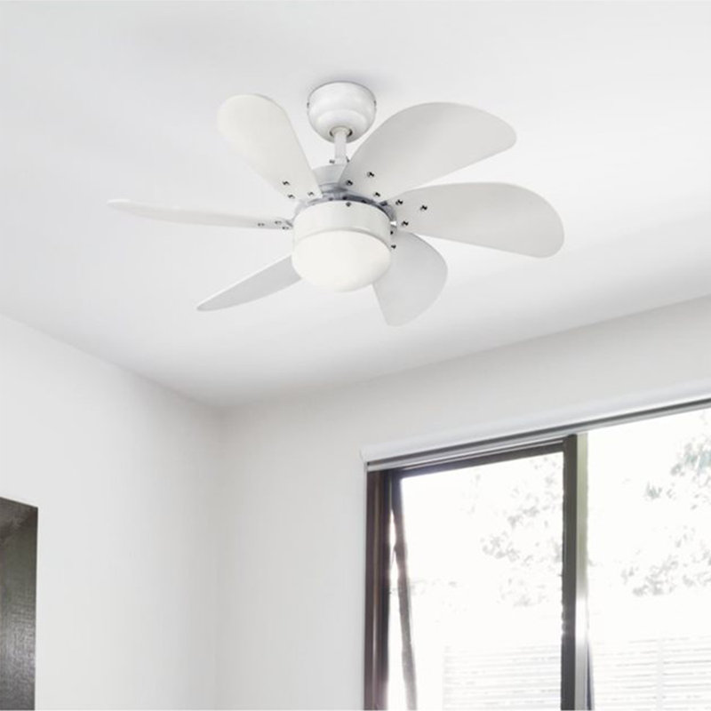 Jerseyville 30'' Ceiling Fan with Light Kit, White