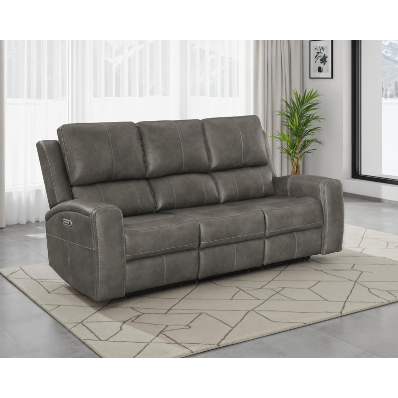 Triple canapé inclinable électrique gris anthracite Hein, Gris anthracite