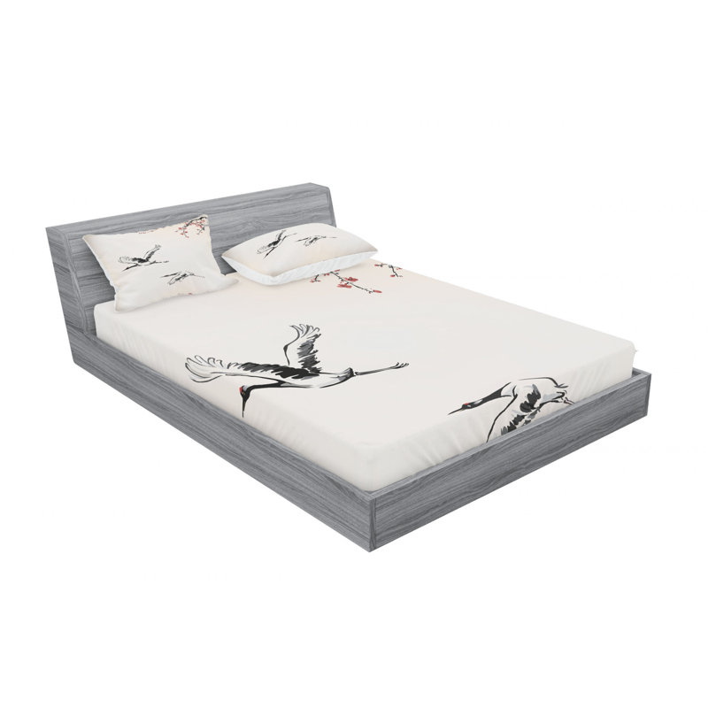 Microfiber Sheet Set, Queen Sheet + Fitted Sheet + 1 Pillowcases