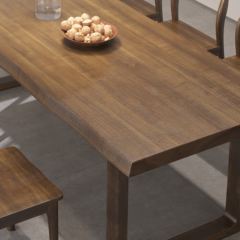 Modern simple solid wood dining table set.., 29.5"H x 70.8"L x 31.4"W