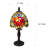 Tiffany Style Mini Table Lamp — Rose