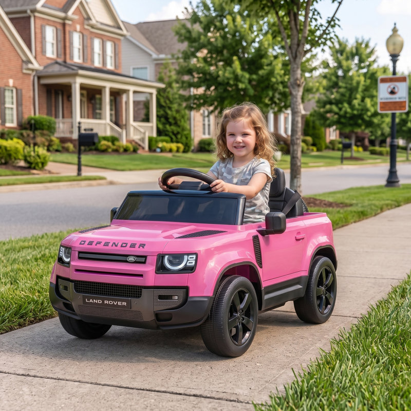 HOMCOM Battery Powered Ride On, Pink, Black