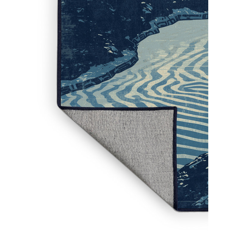 Tapis lavable à la machine Orionna, 7' Square
