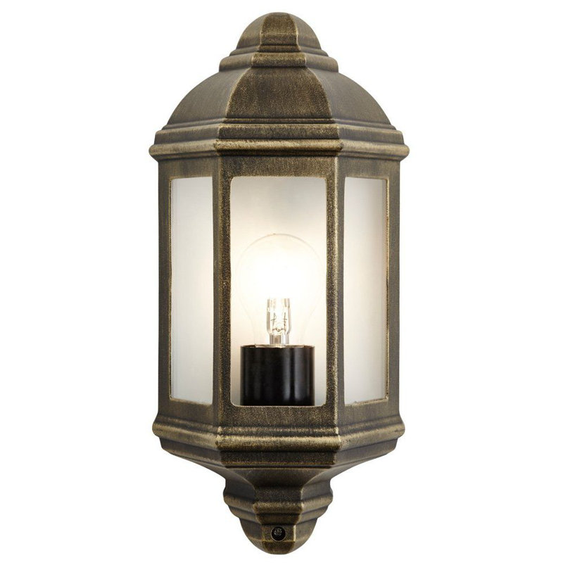 Darena 2 - Bulb 26Cm H Hardwired Outdoor Flush Mount, Gold