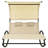 Double Sun Lounger With Canopy - PVC-coated polyester For Outdoor Relaxation-1123599010
