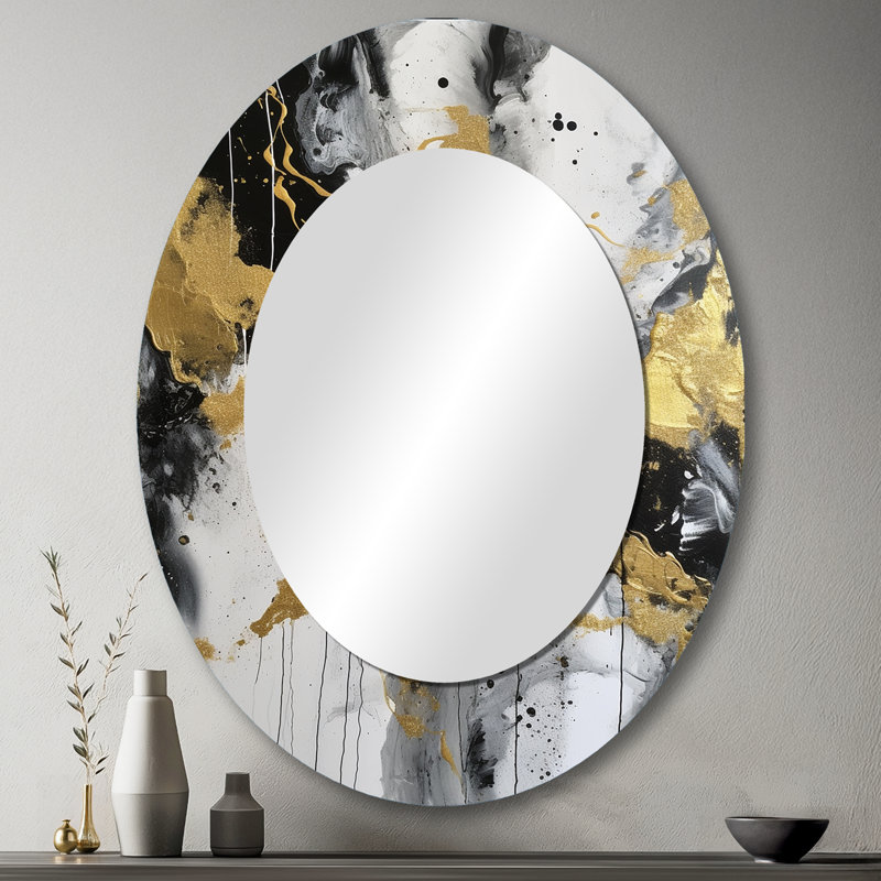 Miroir mural ovale River Happiness, 43 po x 33 po